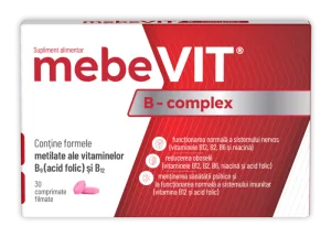 Mebevit B Complex, 30 comprimate filmate, Zdrovit