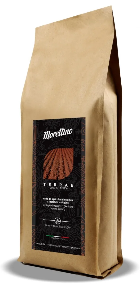 Cafea boabe Bio artizanala 100% arabica Terrae, 500g, Morettino — preț și oferte