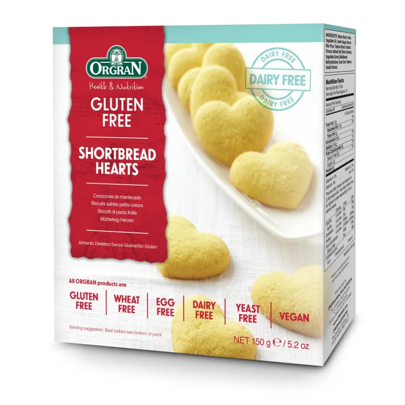 Biscuiti inimioare fragede premium fara gluten, 150g, Orgran — preț și oferte