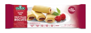 Biscuiti umpluti cu zmeura fara gluten, 175g, Orgran