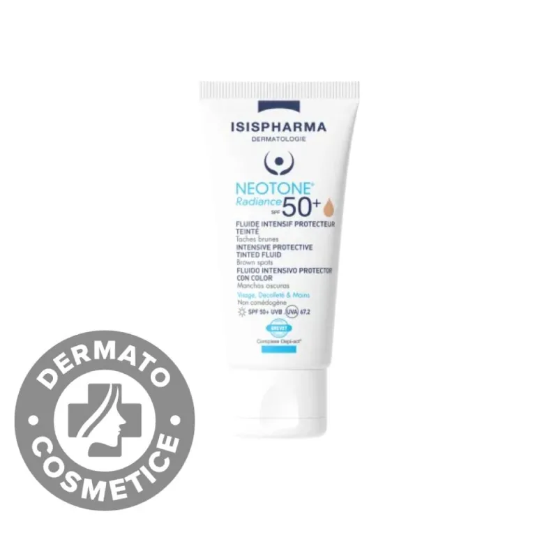Crema cu protectie solara SPF50+ Medium Neotone Radiance, 30ml, Isis Pharma — preț și oferte
