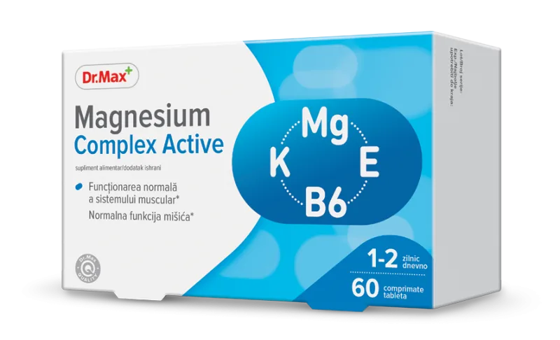 Dr. Max Magnesium Complex Active, 60 comprimate filmate — preț și oferte