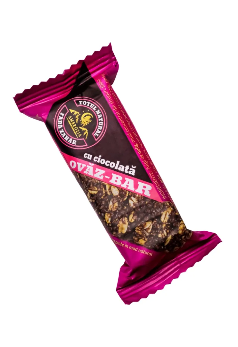 Baton cu ovaz, merisor si ciocolata, 60g, Ambrozia — preț și oferte