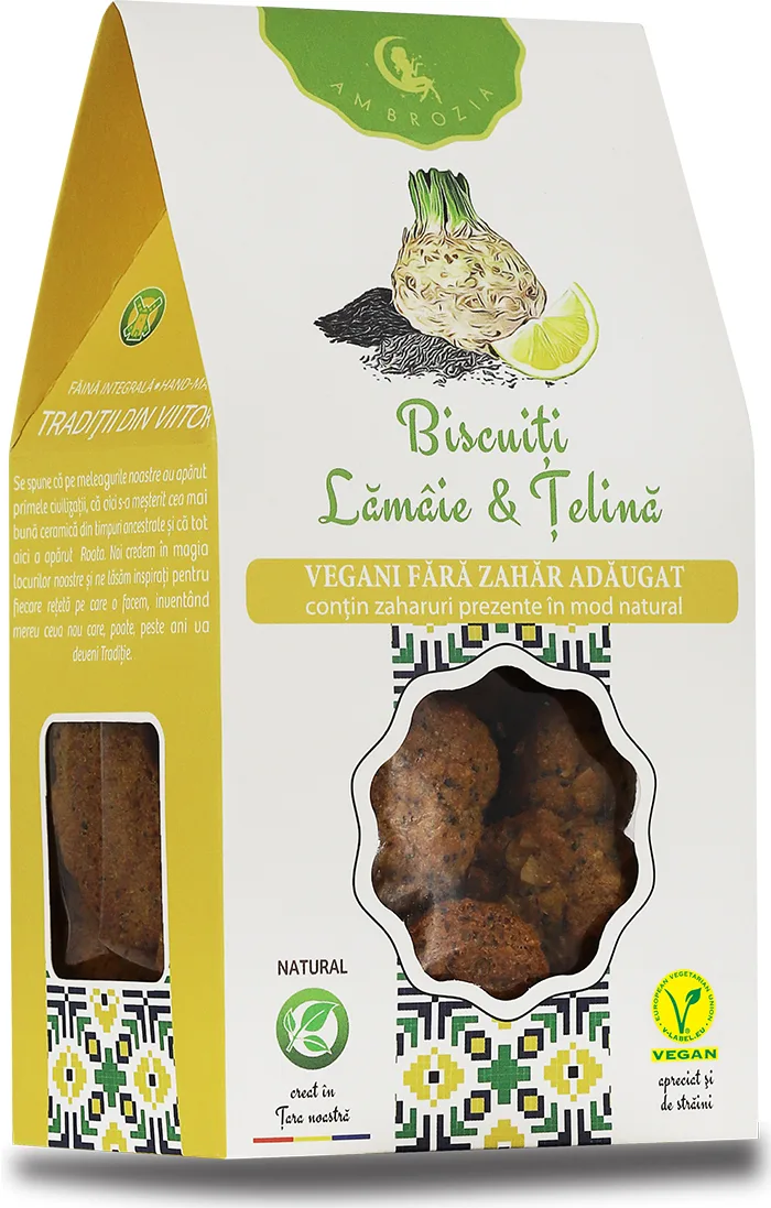 Biscuiti lamaie si telina, 130g, Ambrozia — preț și oferte