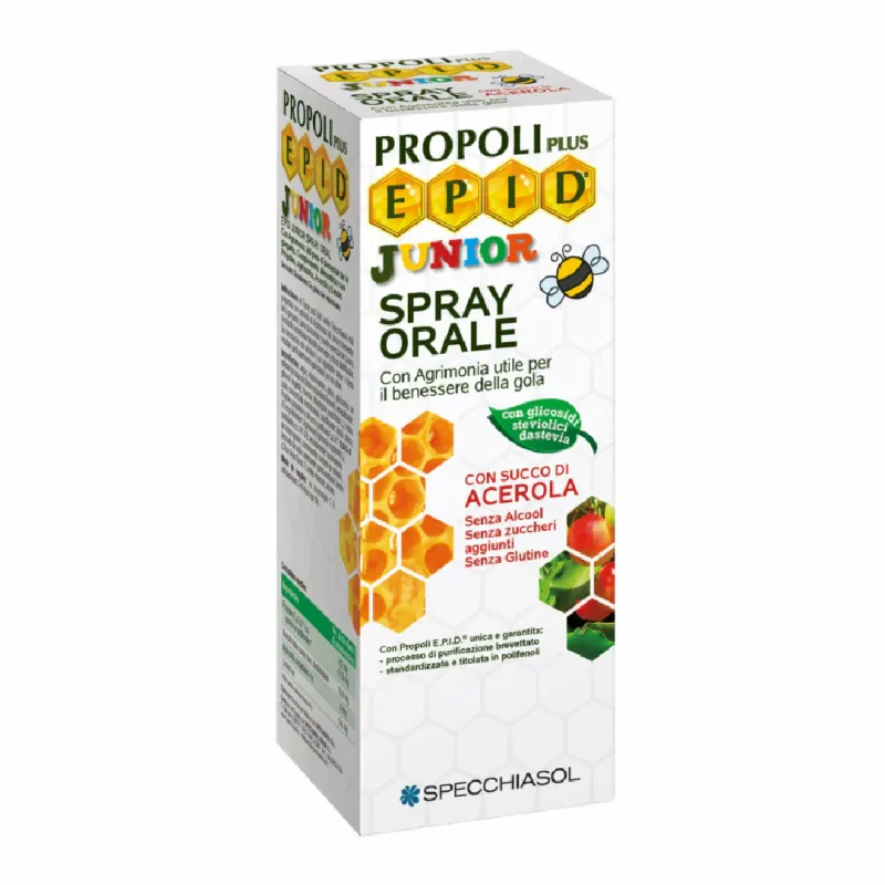Epid Propolis Junior Spray cu suc de Acerola, 15 ml, Specchiasol — preț și oferte