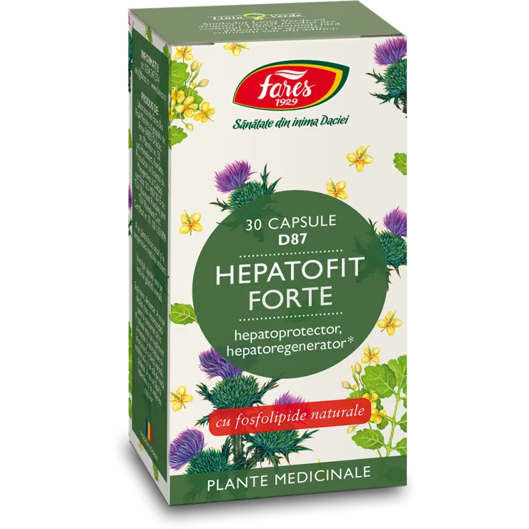 Hepatofit Forte D80, 30 capsule, Fares — preț și oferte