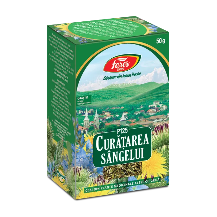 Ceai curatarea sangelui P125, 50g, Fares — preț și oferte