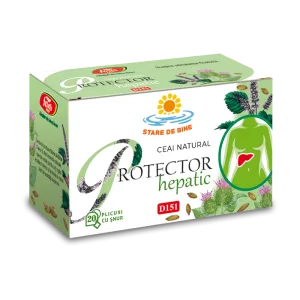 Ceai Protector Hepatic D151, 20 plicuri, Fares