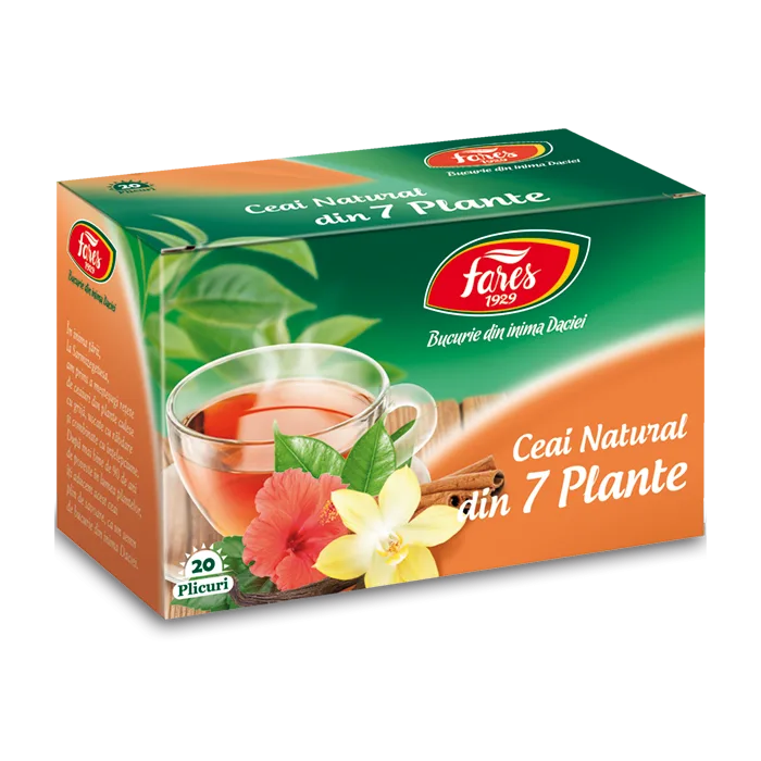 Ceaiurile lumii din 7 plante, 20 plicuri, Fares — preț și oferte
