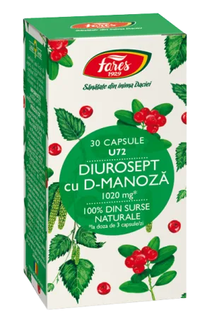 Diurosept cu D-manoza, 30 capsule, Fares