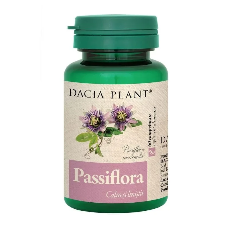 Passiflora, 60 comprimate, Dacia Plant — preț și oferte