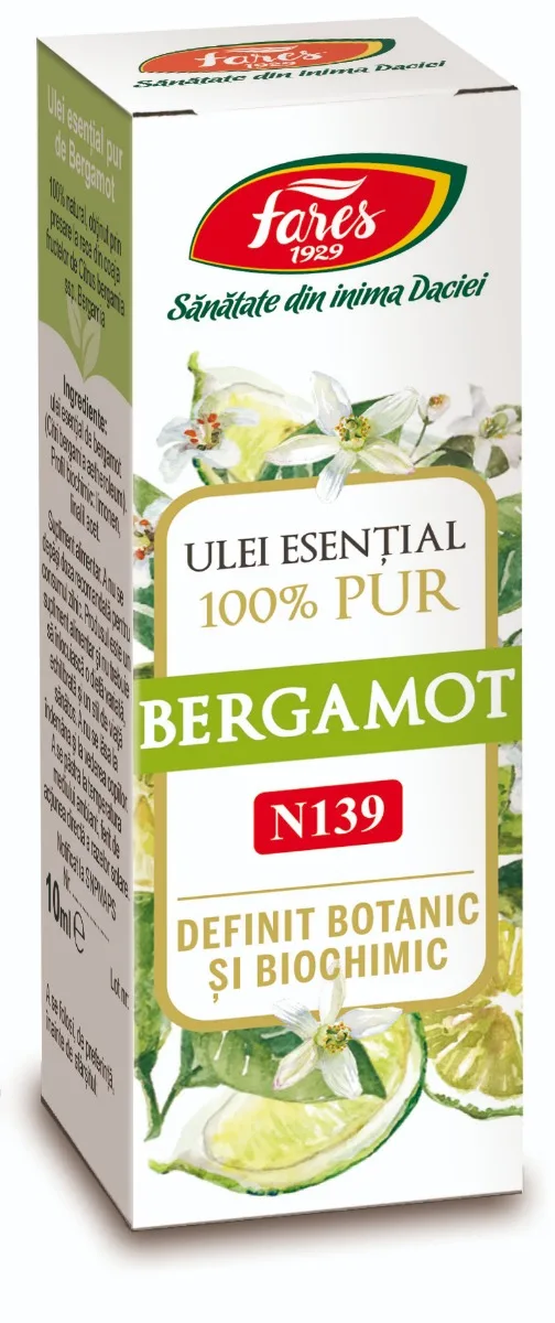 Ulei esential de bergamot N159, 10ml, Fares — preț și oferte