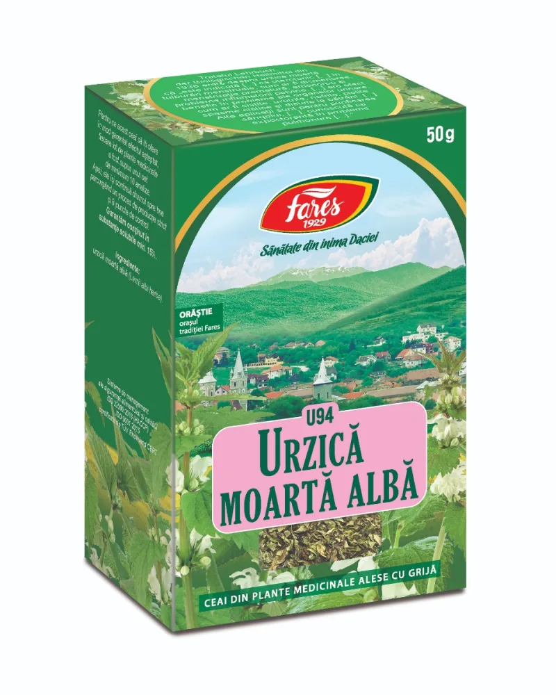Ceai de urzica moarta alba U94, 50g, Fares — preț și oferte