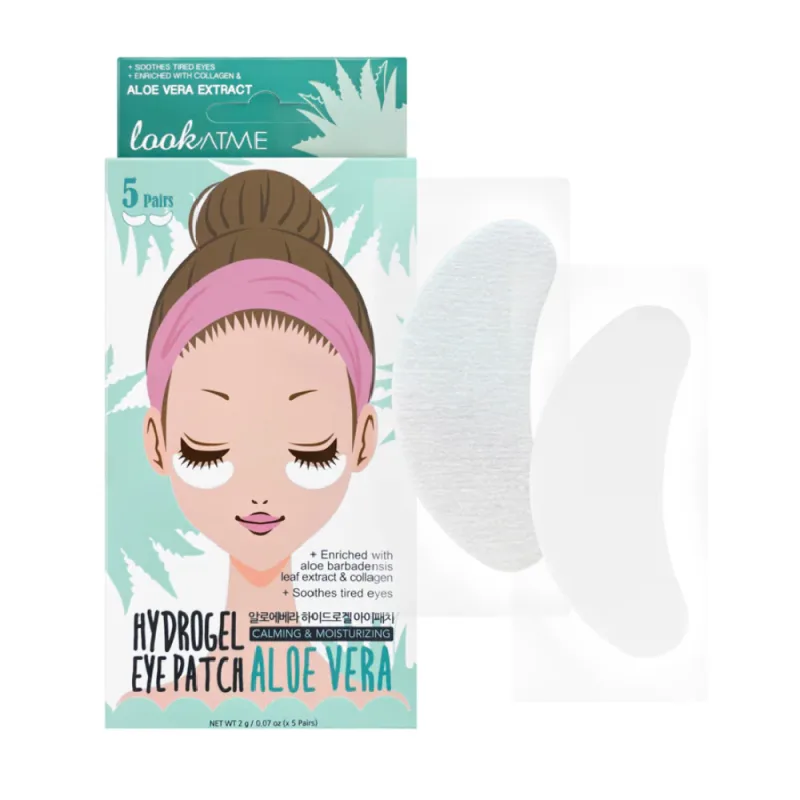Plasturi de hidrogel relaxanti si calmanti cu aloe, 5 perechi, Look At Me — preț și oferte