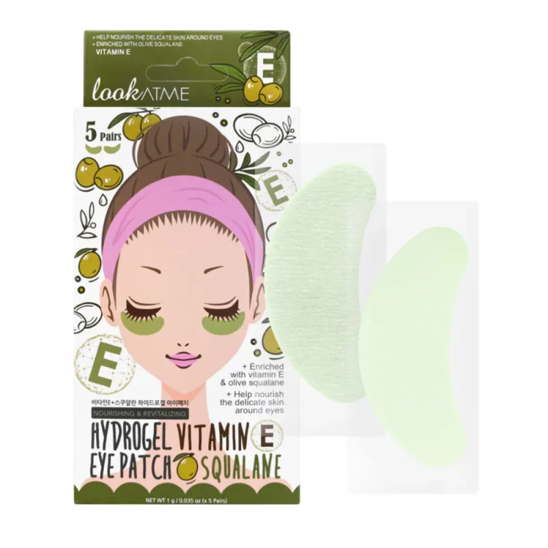 Plasturi de hidrogel hranitori si revitalizanti cu vitamina E, 5 perechi, Look At Me — preț și oferte