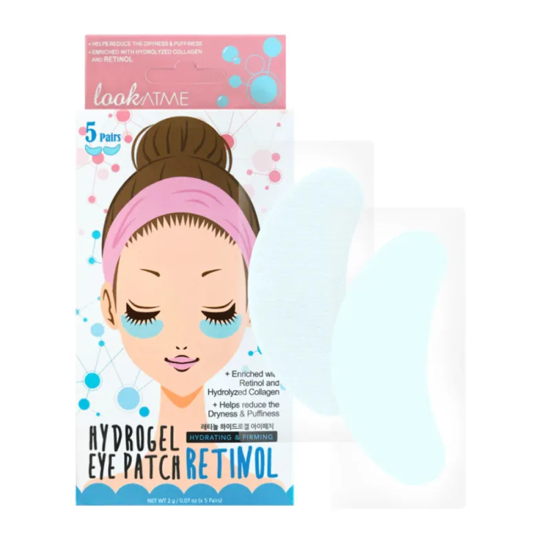 Plasturi de hidrogel pentru hidratare si fermitate cu retinol, 5 perechi, Look At Me — preț și oferte