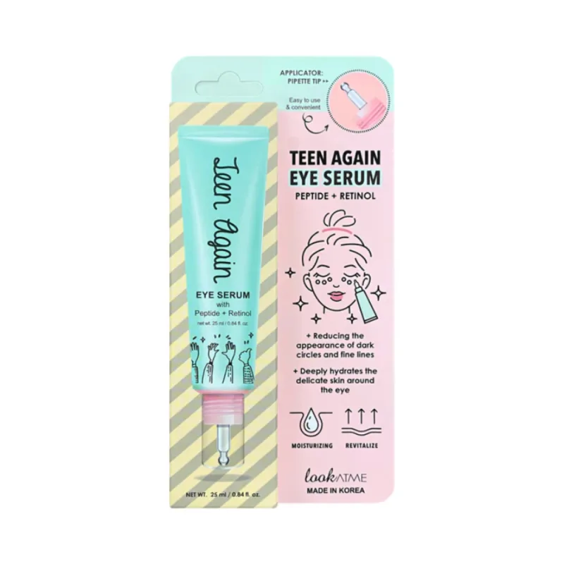 Serum pentru zona ochilor cu peptide si retinol Teen Again, 25ml, Look At Me — preț și oferte