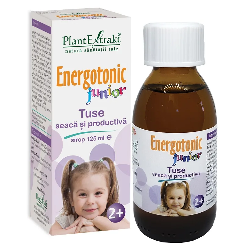 Sirop Energotonic Junior Tuse, 125ml, PlantExtrakt — preț și oferte