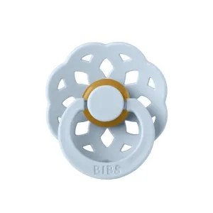 Suzeta din latex cu tetina rotunda pentru +6 luni Boheme Baby Blue, 1 bucata, Bibs