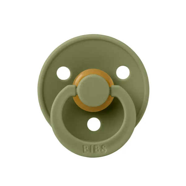 Suzeta din latex cu tetina rotunda 0 luni+ Colour Olive, 1 bucata, Bibs — preț și oferte