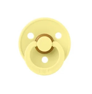 Suzeta din latex cu tetina rotunda 0 luni+ Colour Sunshine, 1 bucata, Bibs