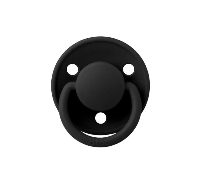 Suzeta din silicon cu tetina rotunda marime universala De Lux Black, 1 bucata, Bibs — preț și oferte