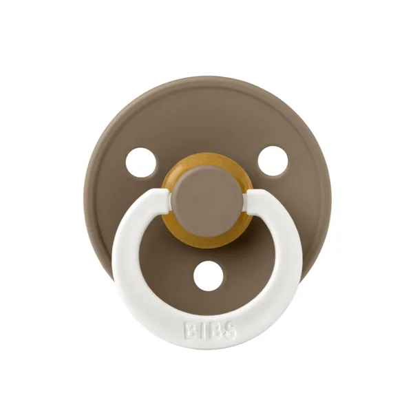 Suzeta fosforescenta din latex cu tetina rotunda pentru +0 luni Colour Glow Dark Oak, 1 bucata, Bibs — preț și oferte