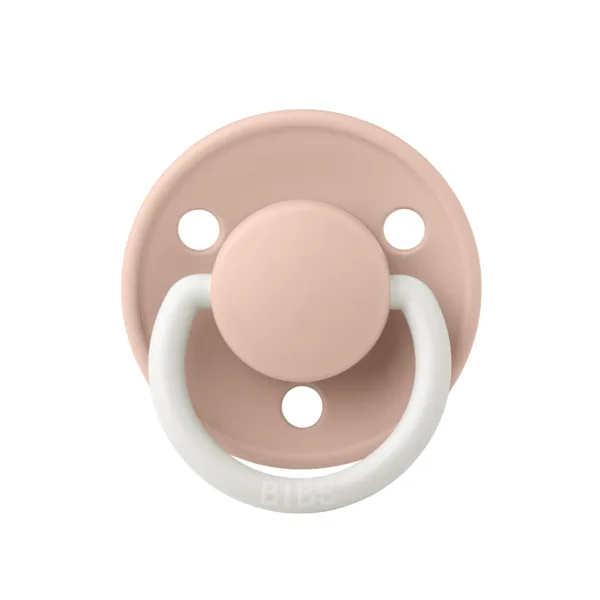 Suzeta fosforescenta din latex cu tetina rotunda 6 luni+ Blush De Lux Glow, 1 bucata, Bibs — preț și oferte