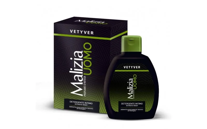 Sapun lichid intim pentru barbati Uomo Vetyver, 200ml, Malizia — preț și oferte