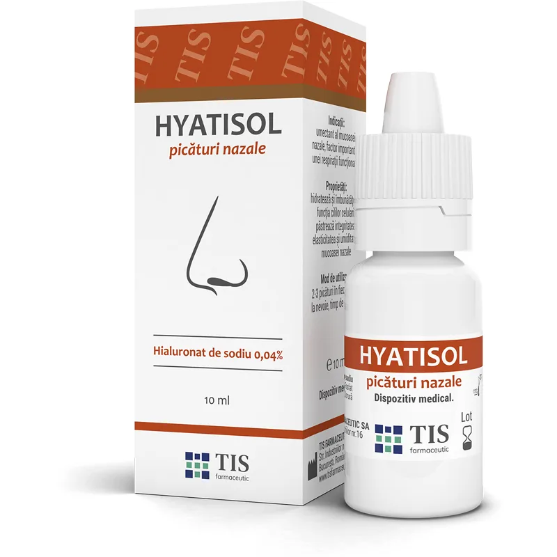 Hyatisol picaturi nazale, 10ml, Tis Farmaceutic — preț și oferte