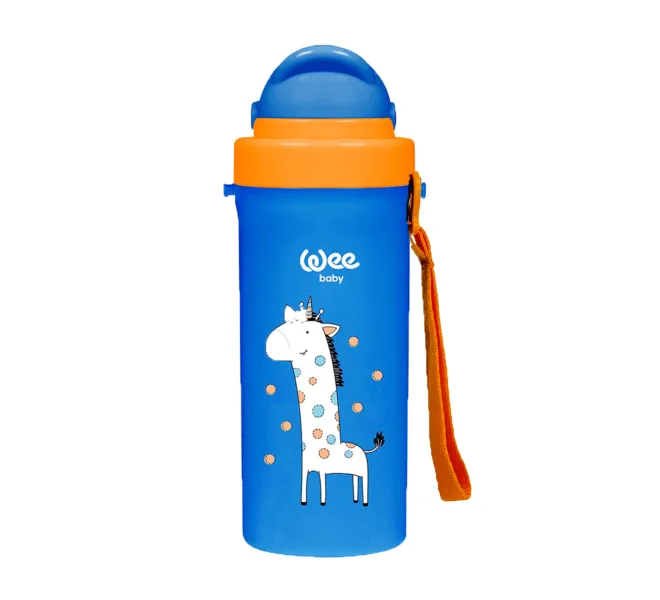 Cana colorata cu pai 6+ luni, 240ml, Wee Baby — preț și oferte