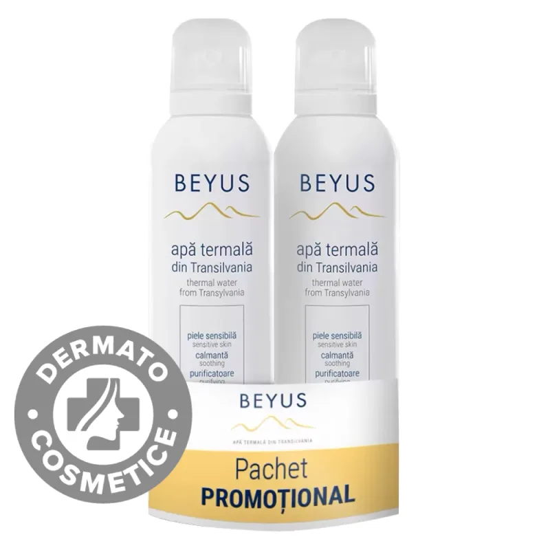 Apa termala din Transilvania spray, 2x150ml, Beyus — preț și oferte