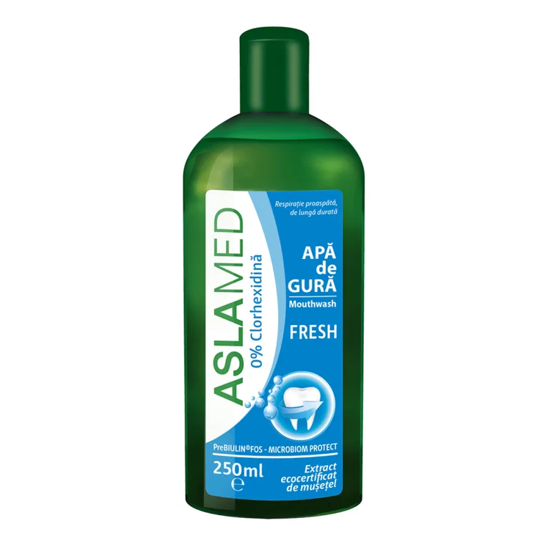 Apa de gura Fresh, 250ml, AslaMed — preț și oferte