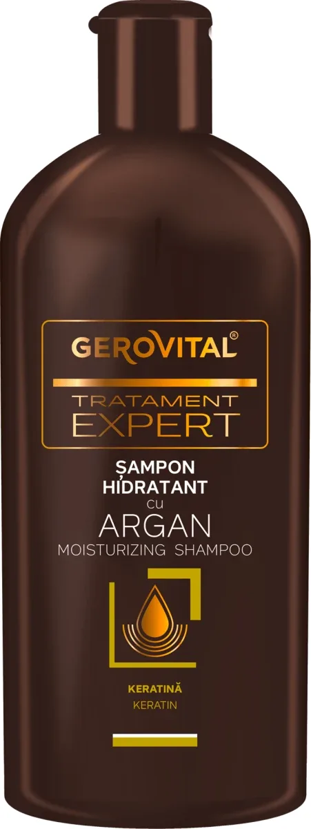 Sampon hidratant cu Argan Tratament Expert, 250ml, Gerovital — preț și oferte