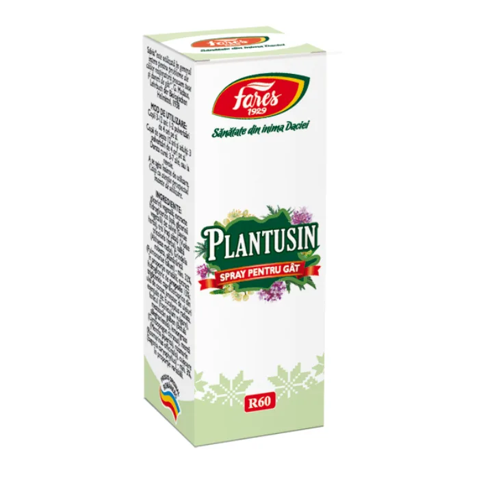 Spray pentru gat Plantusin, 20ml, Fares — preț și oferte