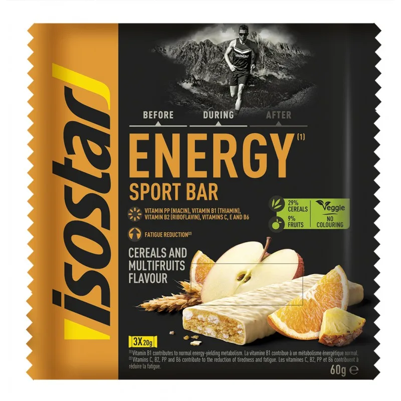 Mini batoane energizante multifruct, 3 x 20g, Isostar — preț și oferte