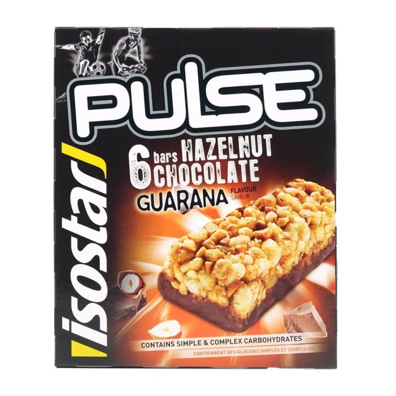 Baton energizant cu alune si guarana Pulse, 6 x 23g, Isostar — preț și oferte