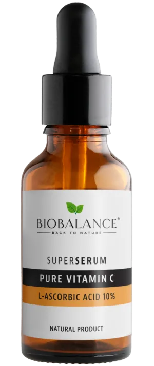 Ser de fata Pure Vitamin C Acid L-Ascorbic 10% Super Serum, 30ml, Bio Balance