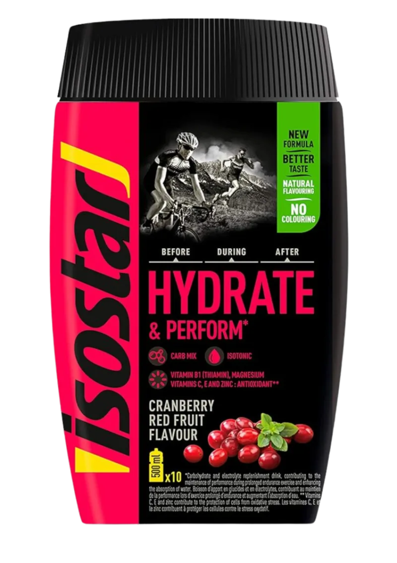 Pudra izotonica antioxidanti fructe rosii H&P, 400g, Isostar — preț și oferte