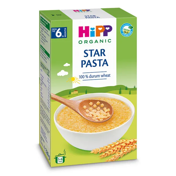 Organic Star Pasta Eco, 320g, HiPP — preț și oferte