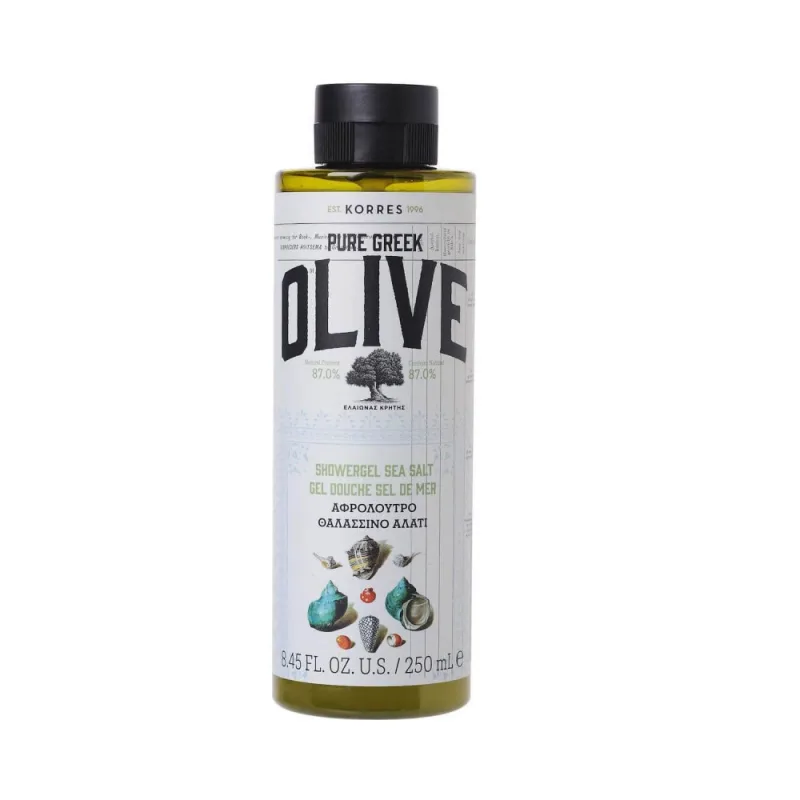Gel de dus Sea Salt Pure Greek Olive, 250ml, Korres — preț și oferte