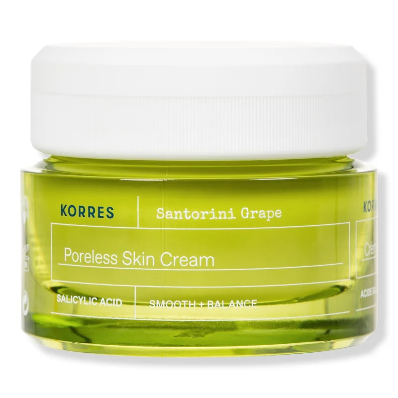 Crema pentru estomparea porilor Poreless Skin Cream Santorini Grape, 40ml, Korres — preț și oferte