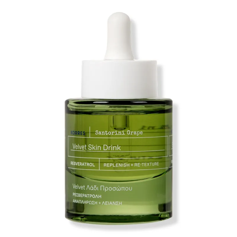 Ulei uscat pentru ten Velvet Skin Drink Santorini Grape, 30ml, Korres — preț și oferte