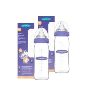 Set biberoane din sticla, 2 x 240ml, Lansinoh