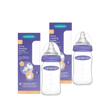Set biberoane din sticla, 2 x 160ml, Lansinoh — preț și oferte