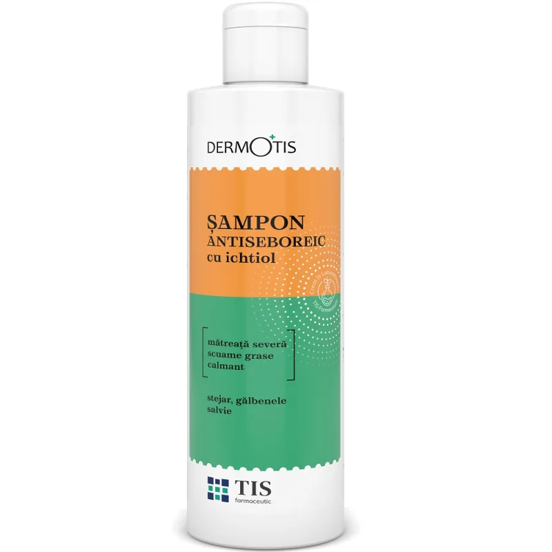 Sampon antiseboreic cu ichtiol Dermotis, 120ml, Tis Farmaceutic Tis Famaceutic — preț și oferte