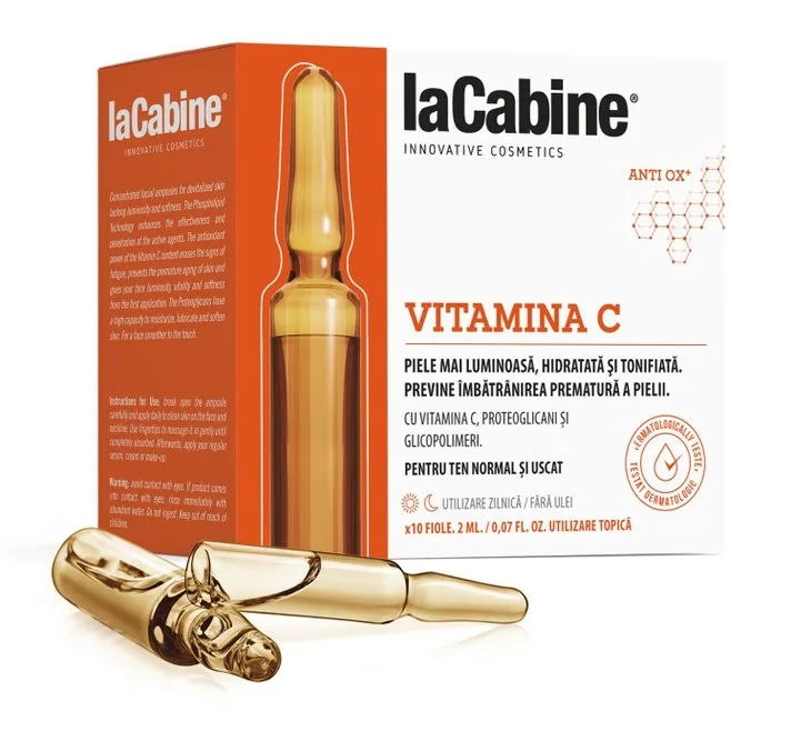 Fiole Vitamina C, 10 fiole x 2 ml, La Cabine — preț și oferte