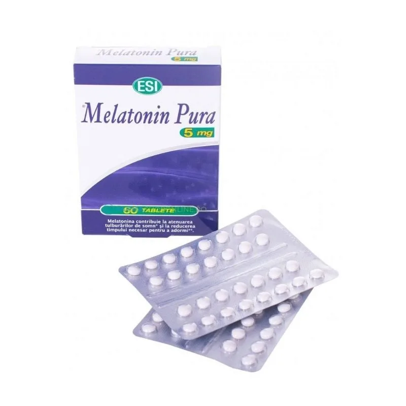 Melatonina pura 5 mg, 60 tablete, Esi — preț și oferte