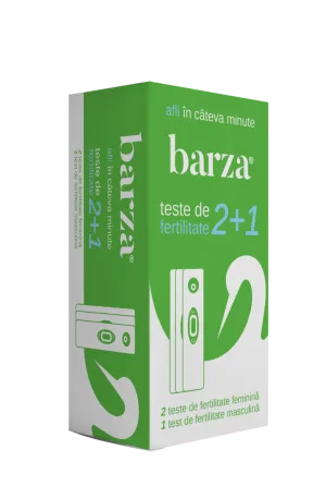 Pachet Teste de fertilitate 2+1, 2x fertilitate feminina + 1x fertilitate masculina, Barza
