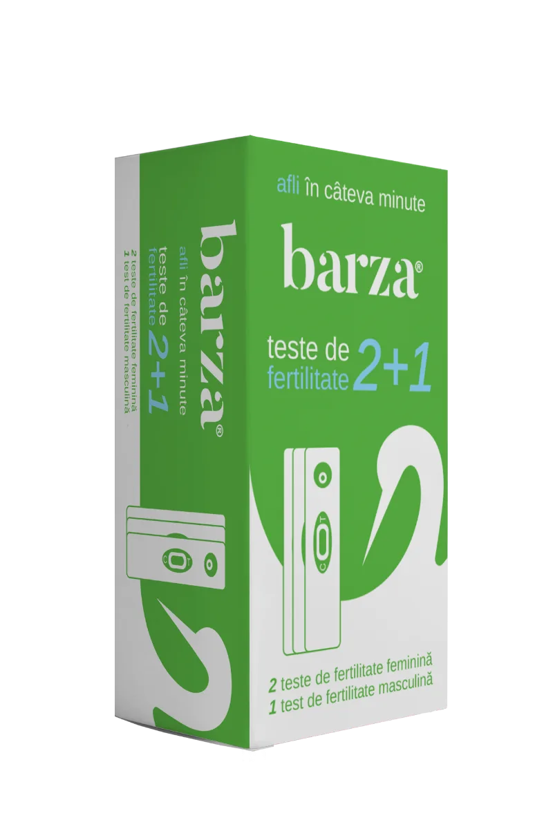 Pachet Teste de fertilitate 2+1, 2x fertilitate feminina + 1x fertilitate masculina, Barza — preț și oferte